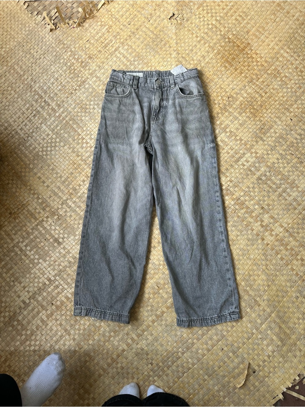 Boys Zara grey baggy jean